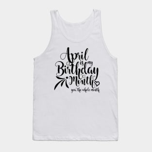 birthday april Tank Top